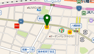 1対1ネッツ 八幡校の地図画像