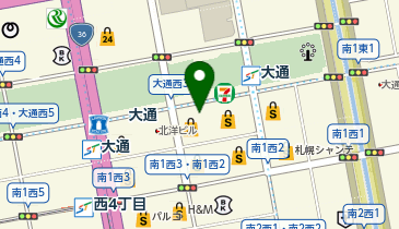 英検アカデミー 札幌大通教室の地図画像