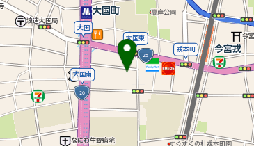 英検アカデミー 大国町教室の地図画像