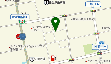 英検アカデミー 仙台上杉教室の地図画像