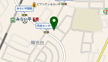 英検アカデミー みらい平教室の地図画像