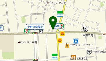 早稲田アカデミー個別進学館 中野校の地図画像