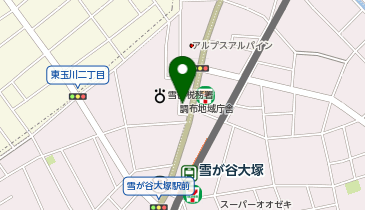 花まる学習会 雪谷教室の地図画像