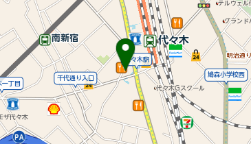 花まる学習会 代々木教室の地図画像