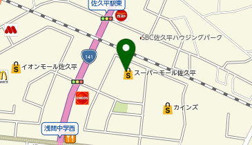 ベイシア佐久平モール店の地図画像