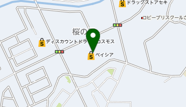 ベイシア野田さくらの里店の地図画像
