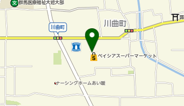 ベイシアスーパーマーケット前橋川曲店の地図画像