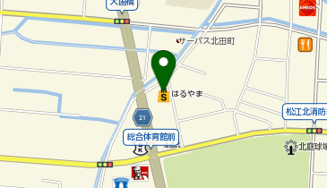 はるやま 松江店の地図画像