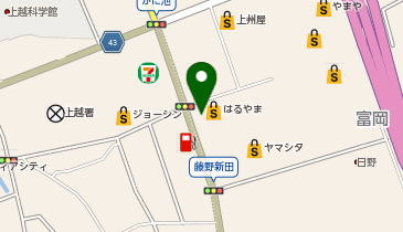 はるやま 上越店の地図画像