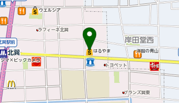 はるやま 大阪巽北店の地図画像