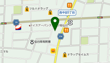 はるやま 仙台柳生店の地図画像