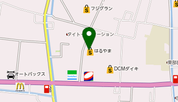 はるやま 高知野市店の地図画像