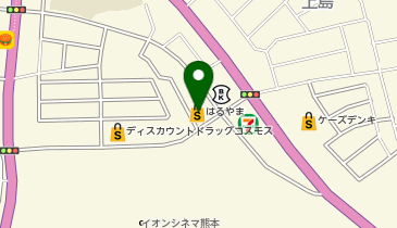 はるやま 熊本嘉島店の地図画像