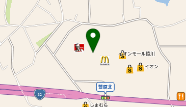 はるやま イオン綾川店の地図画像