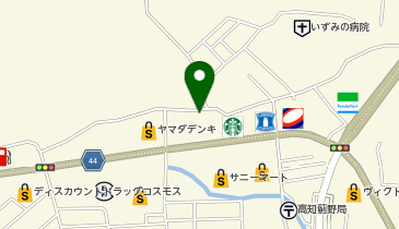 はるやま 高知あぞの店の地図画像