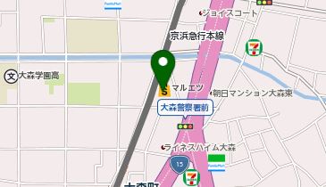 マルエツ 大森町店の地図画像