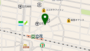 本陣串や 立花駅前店の地図画像