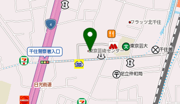 ゴールドジム 北千住東京の地図画像