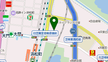 ゴールドジム 浜松町東京の地図画像