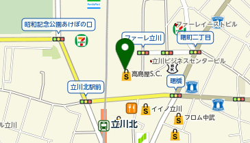 ゴールドジム 立川東京の地図画像