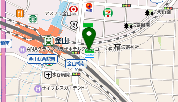 ゴールドジム 名古屋金山の地図画像