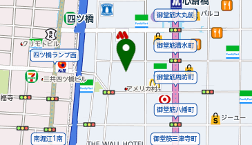 ゴールドジム 心斎橋大阪の地図画像