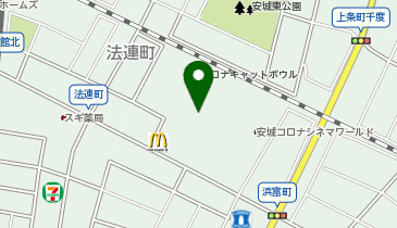 ゴールドジム 安城コロナワールドの地図画像