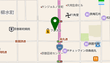 ゴールドジム 京都烏丸の地図画像