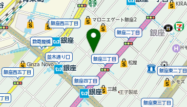 ゴールドジム 銀座中央の地図画像