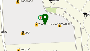 アシックスファクトリーアウトレット 木更津の地図画像