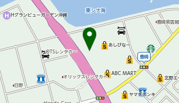 アシックスファクトリーアウトレット 沖縄の地図画像