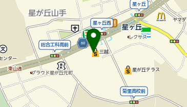 三越星ケ丘店婦人の地図画像