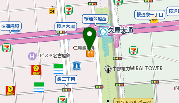 ASICS Pop Up Store Nagoyaの地図画像