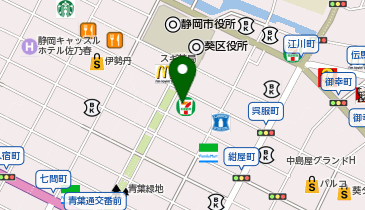 アシックスウォーキング 静岡の地図画像