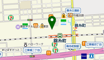 アシックスウォーキング 錦糸町の地図画像