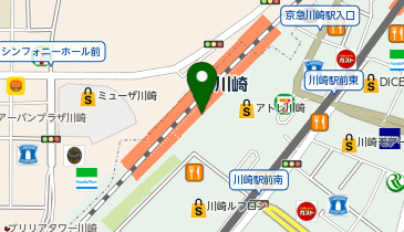 アシックスウォーキング 川崎アゼリアの地図画像