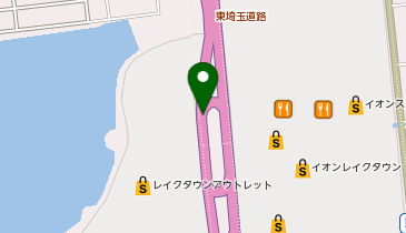 アシックスウォーキング レイクタウン越谷の地図画像