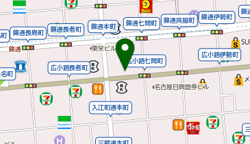 アシックスウォーキング 名古屋サカエチカの地図画像