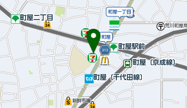 進学塾 ena 町屋の地図画像