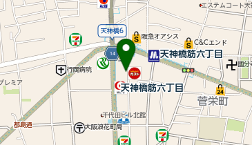 ダイコクドラッグ 天六駅前店の地図画像