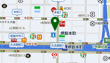 ダイコクドラッグ 船場店の地図画像