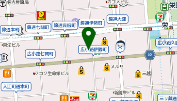 ダイコクドラッグ 名古屋栄店の地図画像