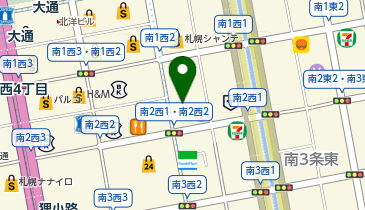 ダイコクドラッグ 札幌南2条店の地図画像