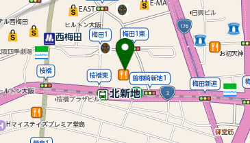 ダイコクドラッグ 大阪駅前NEW第2ビル店の地図画像