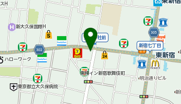 ダイコクドラッグ 歌舞伎町2丁目店の地図画像