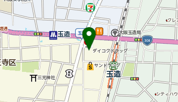 ダイコクドラッグ NEW玉造店の地図画像