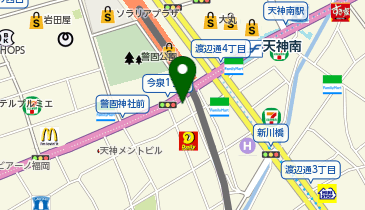 ダイコクドラッグ 天神南店の地図画像