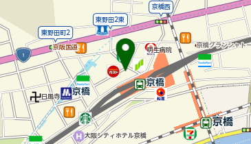 ダイコクドラッグ 京橋店の地図画像