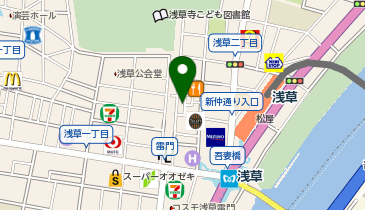 ダイコクドラッグ 浅草中央店の地図画像