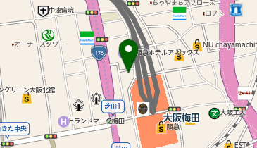 ダイコクドラッグ 梅田芝田町店の地図画像